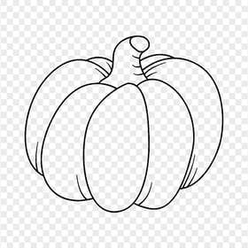 HD Pumpkin Outline Transparent Background