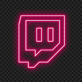 HD Neon Twitch Aesthetic Pink Icon Transparent Background PNG