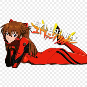 HD Asuka Langley Evangelion Anime Character PNG