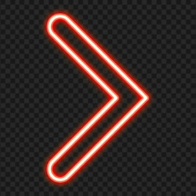 HD Neon Red Arrow Head Right PNG