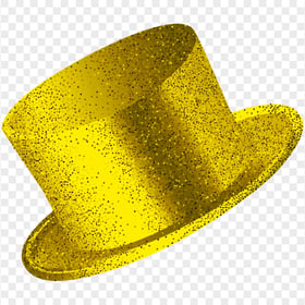 Transparent HD New Year Christmas Yellow Glitter Hat