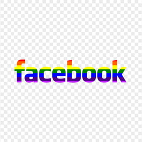 HD Rainbow Facebook Logo PNG