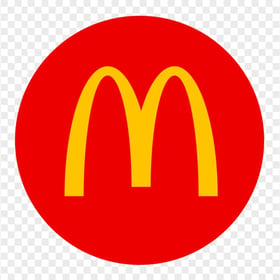 HD McDonalds Red Round Circular Circle Logo Icon PNG Image