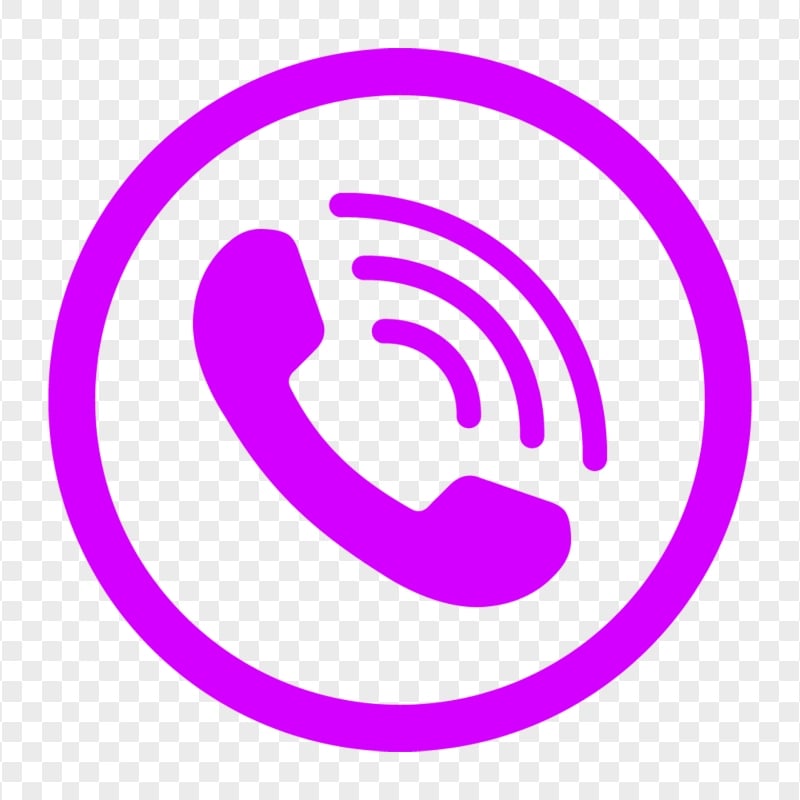 HD Purple Round Circle Phone Icon PNG