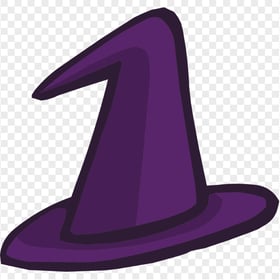 HD Halloween Witch Hat Purple Clipart Cartoon Vector PNG