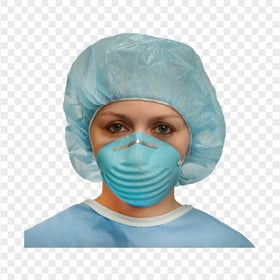 Surgeon Disposable Mask Face Cap Bouffant Hair