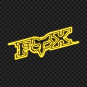 Fox Racing Yellow Neon Logo PNG IMG
