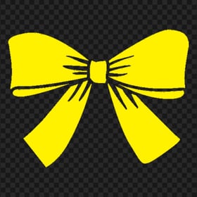 HD Yellow Bow Tie Icon Transparent PNG