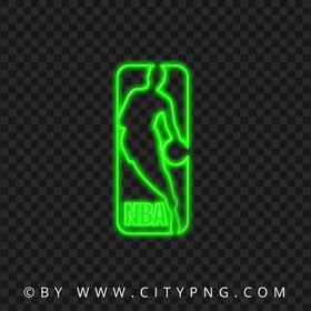 HD NBA Green Neon Logo Transparent Background