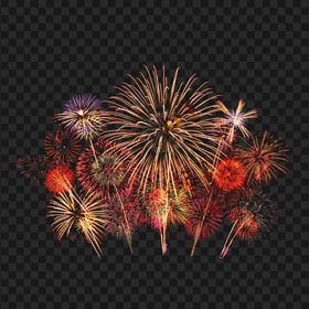 Sparkle Colored Fireworks FREE PNG