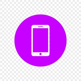HD Purple Round Circle Modern Smartphone Icon Transparent PNG