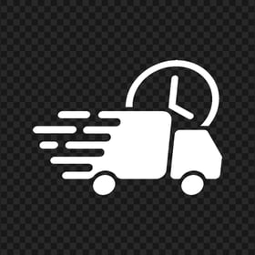 Transparent Delivery Freight White Truck Icon