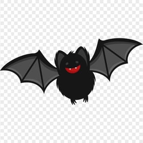 Cartoon Clipart Vampire Bat Open Wings