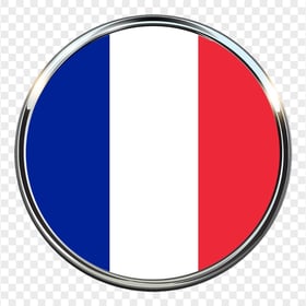 HD France Round Flag Icon PNG
