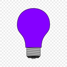 Purple Light Bulb Clipart Icon PNG