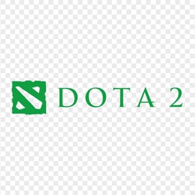 HD Dota 2 Logo Green Text With Symbol PNG