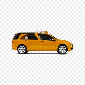 Taxi Side View Car Cab HD PNG