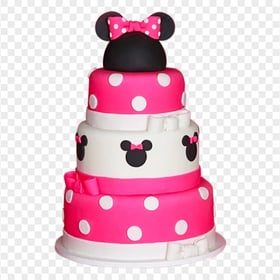 Minnie Mouse Birthday Cake Food PNG