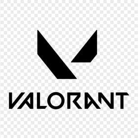 HD Valorant Black Official Logo With Symbol PNG