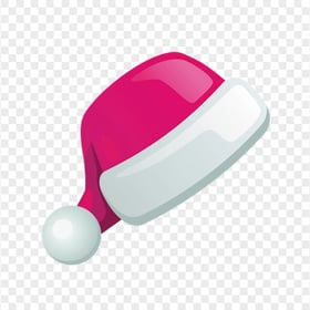 HD Flat Pink Christmas Santa Claus Hat Illustration Icon PNG
