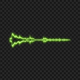 PNG Glowing Music Wave Sound Green Waves