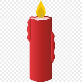 Download Cartoon Clipart Burning Candle PNG