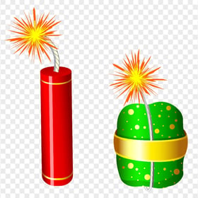 HD Realistic Cartoon Crackers Firecrackers PNG