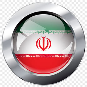 Glossy Round Iran Iranian Flag Icon Transparent PNG