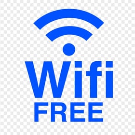 PNG WIFI Free Blue Logo Sign