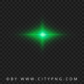 Lens Flares Star Glowing Green Effect Image PNG