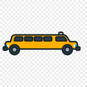 Cartoon Vector Limousine Taxi Cab Icon PNG