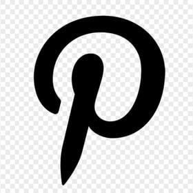 Black P Pinterest Symbol Icon