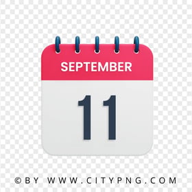 11th September Day Date Calendar Icon HD Transparent PNG