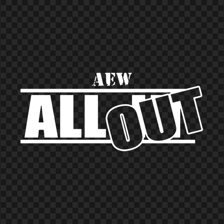 White AEW All Out Logo