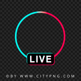 Tiktok Live Circle Logo Icon Sign HD PNG