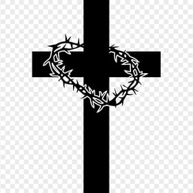 Black Cross Christ Crown Of Thorns Computer Icon