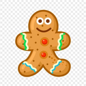 Cookie Gingerbread Man Vector Cartoon PNG IMG