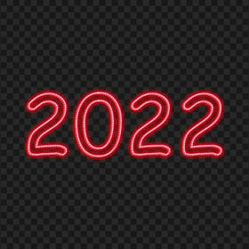 HD Red Led Light 2022 New Year PNG