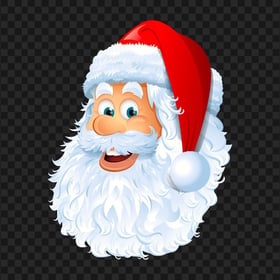 Santa Claus Merry Christmas Happy Face HD PNG