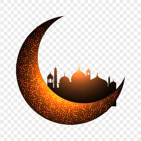 Creative Crescent Ramadan Moon Mosque Illustration
