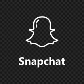 Snapchat White Logo Icon UI Svg PNG Image