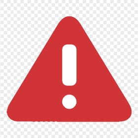 Red Warning Triangle Logo Icon Symbol Sign