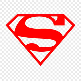 Transparent HD Superman S Red Logo Sign