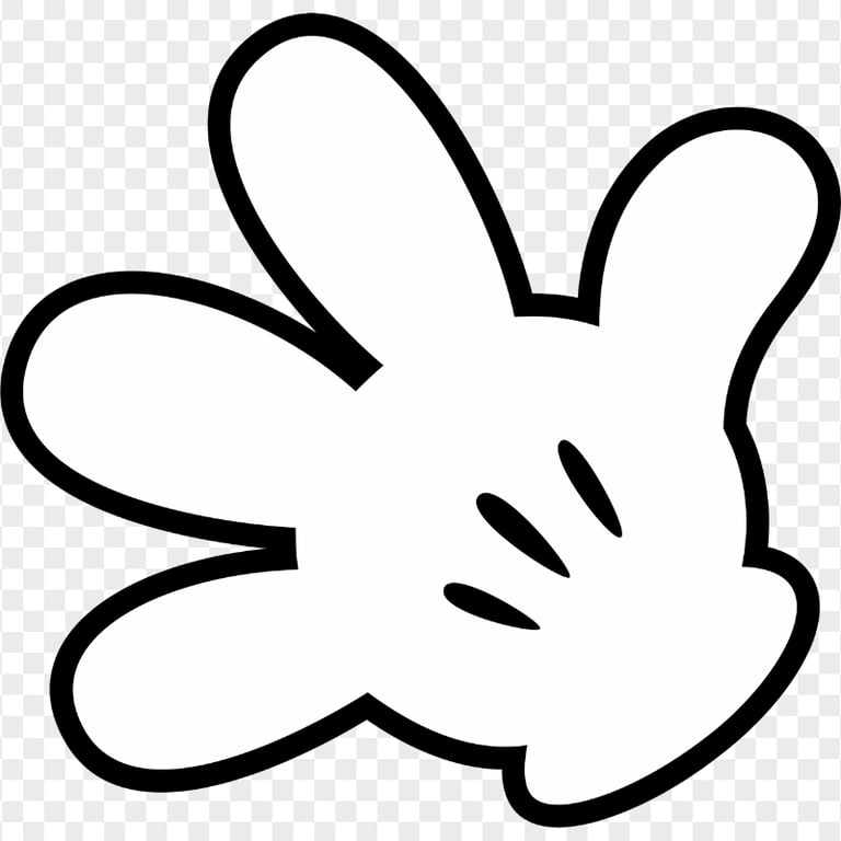 Mickey Mouse Gloves Cartoon Drawing Disney | Citypng