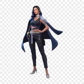 Free Fire Luna Female Character PNG Image