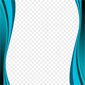 Abstract Curved Blue Lines Vertical Frame Image PNG