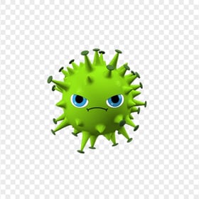 Coronavirus Cartoon Emoji Angry Face Illustration