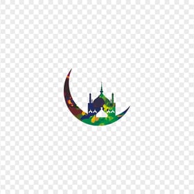 Illustration Moon Mosque Ramadan Islamic Design