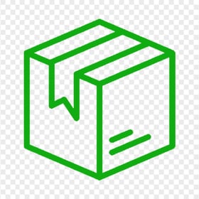 Parcel Green Box Package Icon PNG IMG