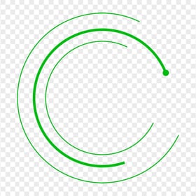 Creative Swirl Green Circle PNG IMG